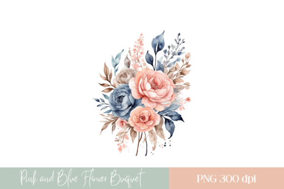 Download Watercolor Flower Bouquet PNG - Flower bouquet Collection