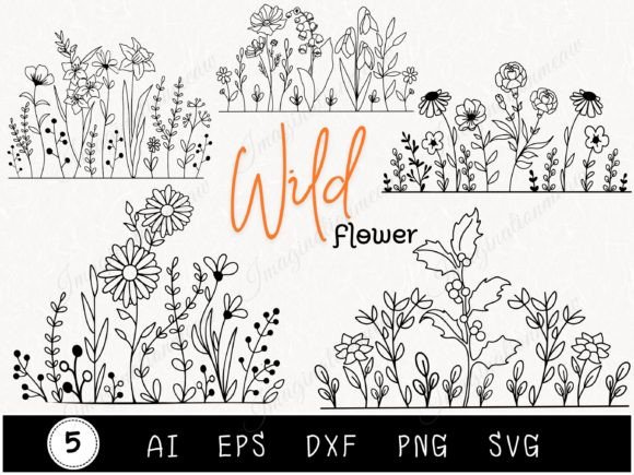 Download Wildflower Bundle Svg Flower Bouquet - Premium Resources
