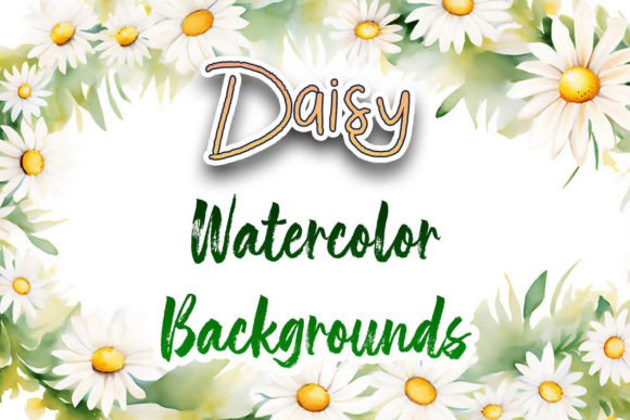 Download Daisy Watercolor Backgrounds - Daisy watercolor Collection