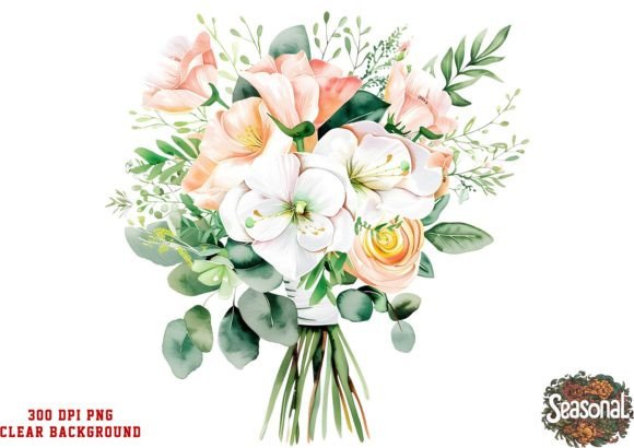Download Watercolor Floral Bouquet PNG - Premium Resources